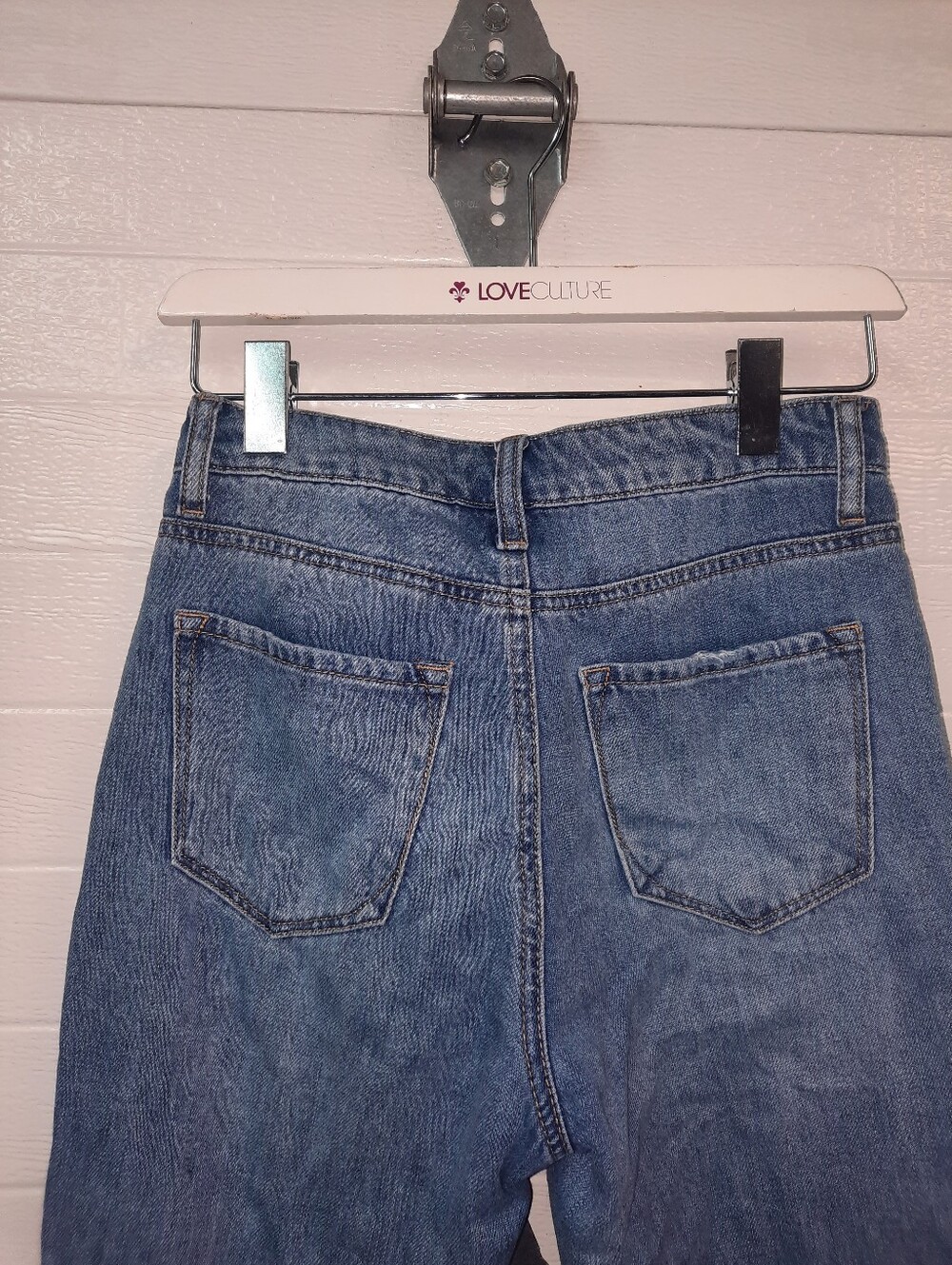 Distressed Blue Women’s Jeans - Picture 7 of 9